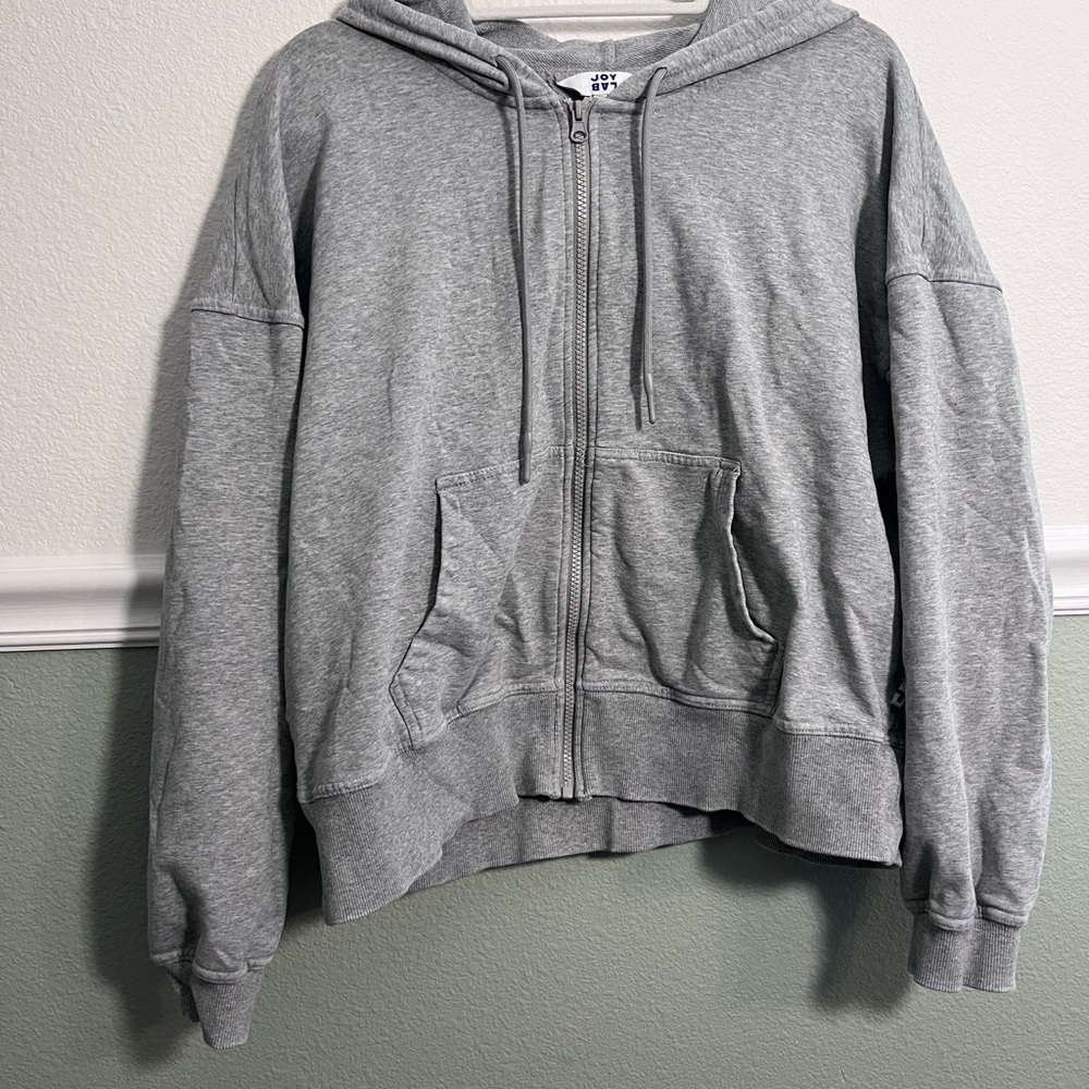 JoyLab Gray Zip-Up Hoodie
